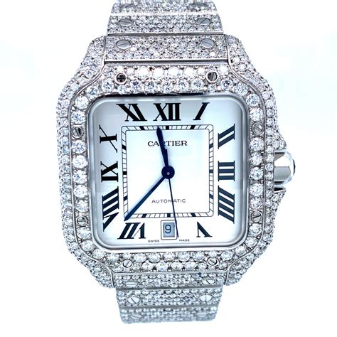 cartier all diamond watch|cartier full diamond watch.